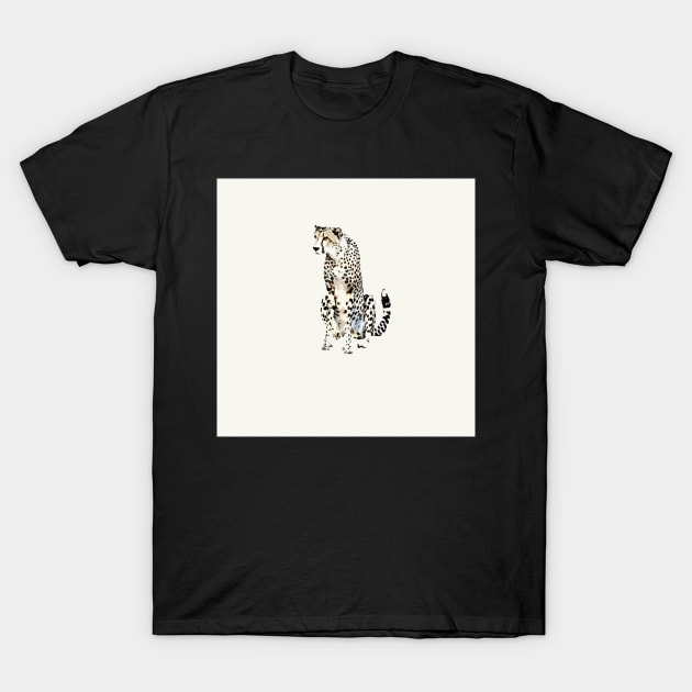 Watchful Cheetah | African Wildlife T-Shirt by scotch